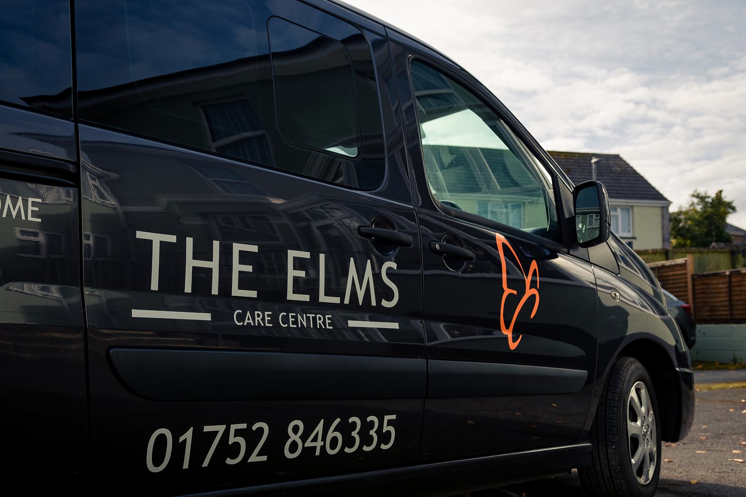 The Elms Care Centre minibus, used for trips out from the home